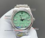 Clean Factory Rolex Oyster Perpetual Pistachio Green Dial Stainless Steel 3230 Replica Watch